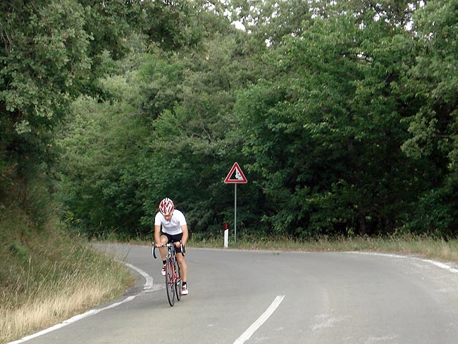 A hard ride from the river tiber to lake Trasimeno and back
