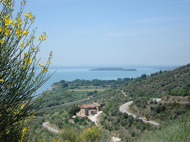 Eine harte Strecke vom Tiber zum Trasimenischen See
