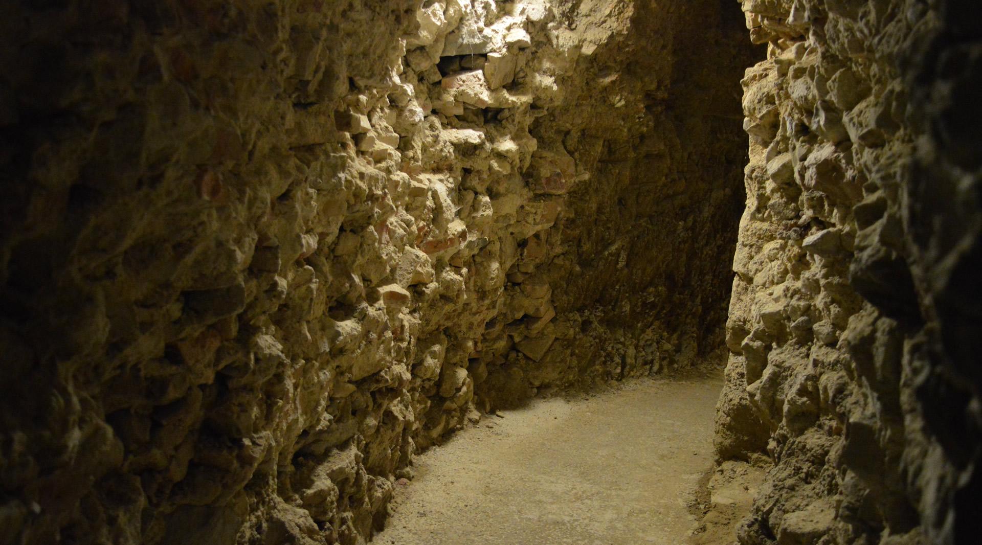 Picture of the structures inside the Perugia Underground route