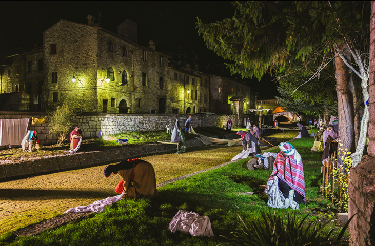 Living and artistic cribs in the Gubbio area