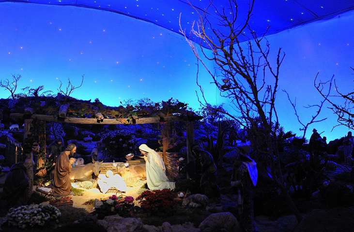 Living and artistic cribs at the Trasimeno Lake