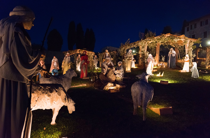 Living and artistic cribs in the Assisi area