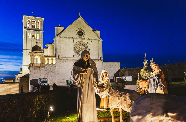 Living and artistic cribs in the Assisi area