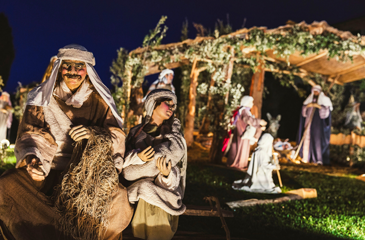 Living and artistic cribs in the Assisi area
