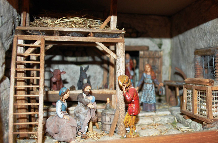 Künstlerische Krippen und Krippenspiele in der Gegend von Spoleto