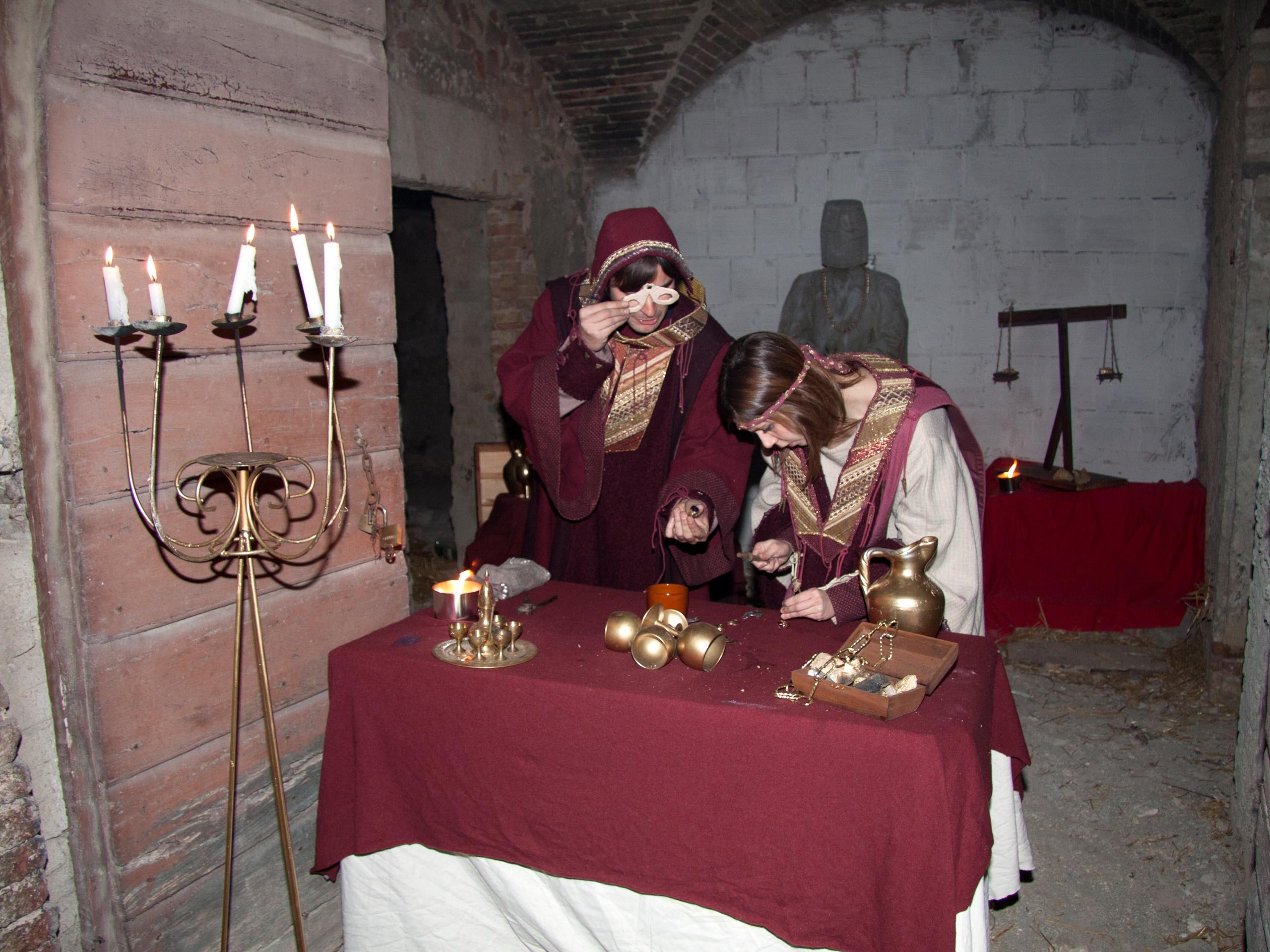 Scenes of medieval life - October in Trevi