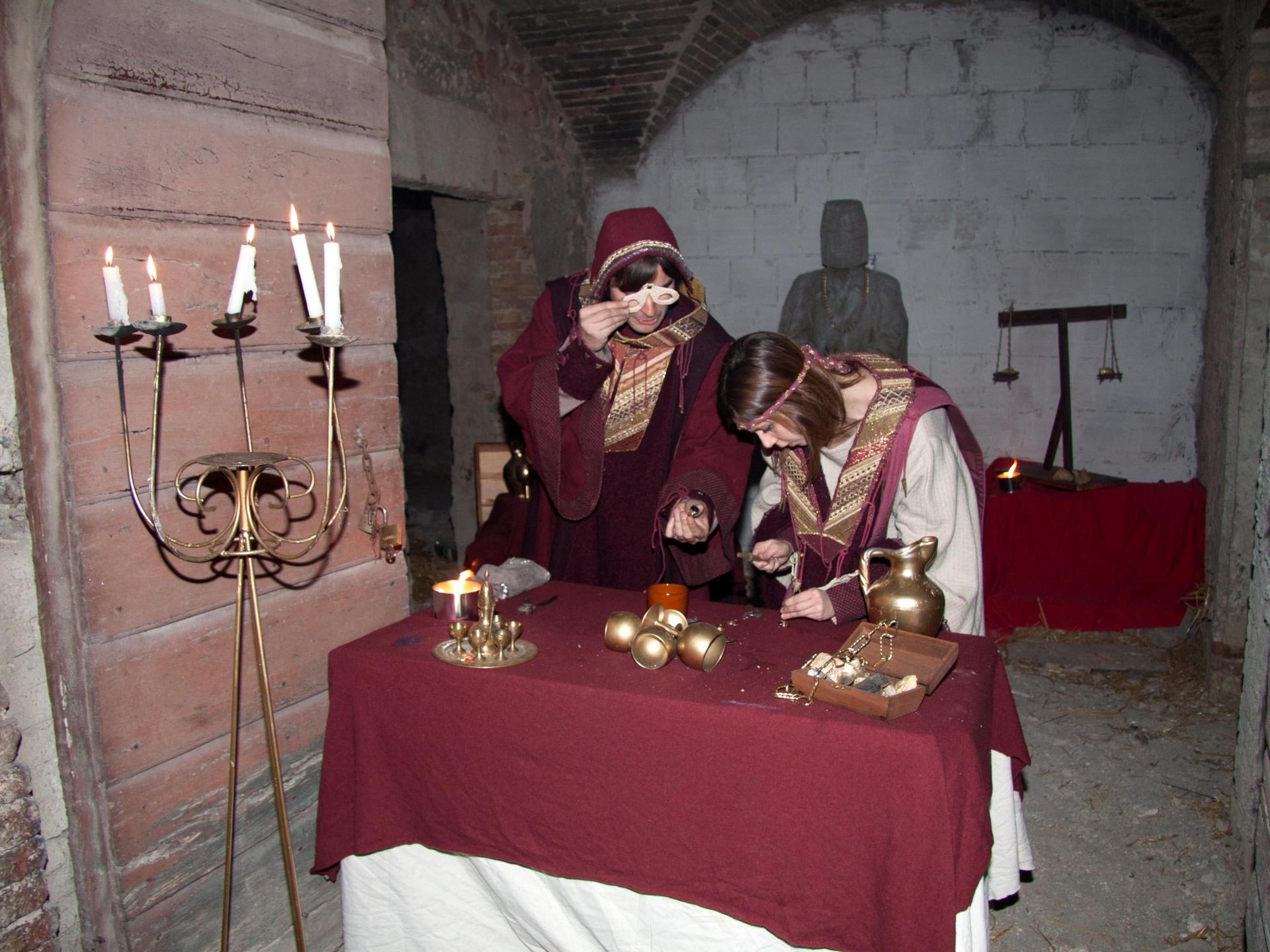 Scenes of medieval life - October in Trevi