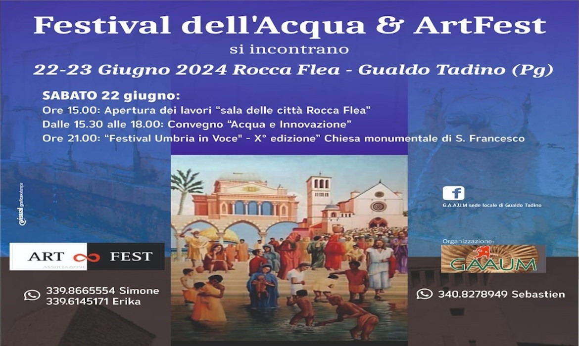 playbill festival dell'acqua e art fest 2024