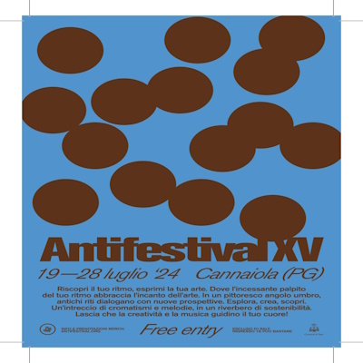 carte de jeu bleu Antifestival 2024