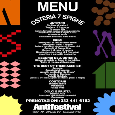 Menù Antifestival