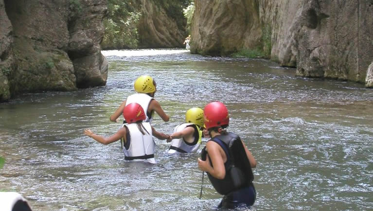 Torrentismo nella Forra della Villa in Valnerina