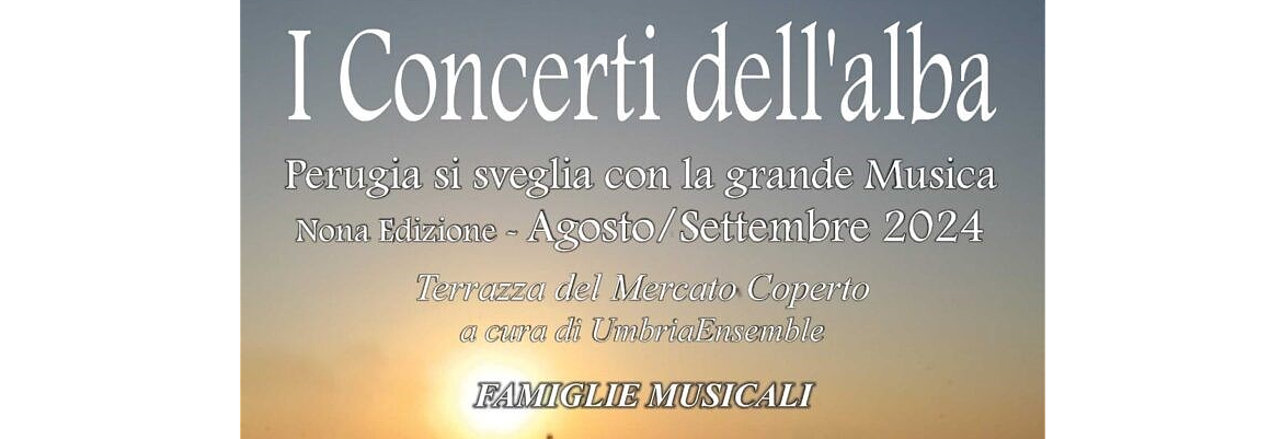 Poster Concerti dell'alba Perugia