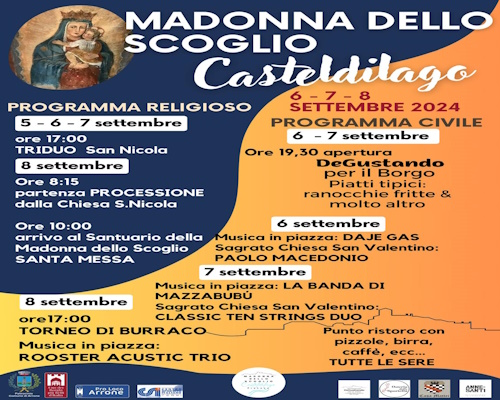 Programme Festa Madonna dello Scoglio- Arrone