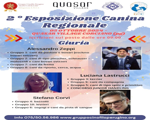 poster esposizione canina 2024 - Corciano