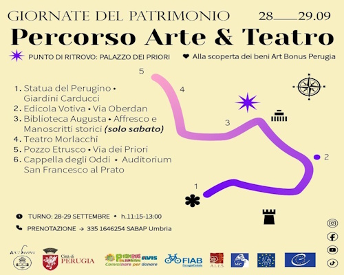 playbill Percorso Arte e Teatro - Perugia