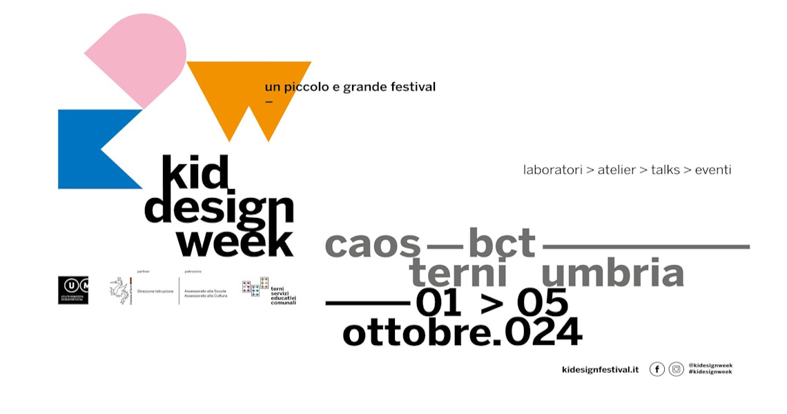 playbill kid design week 2024 - terni