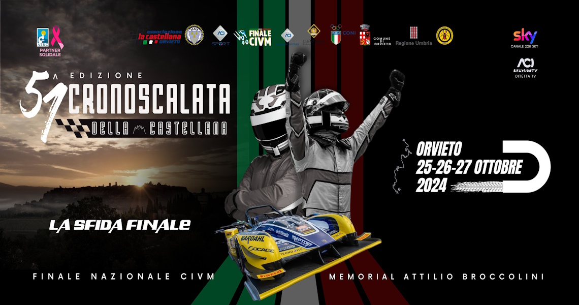 locandina Cronoscalata della Castellana 2024 - Orvieto