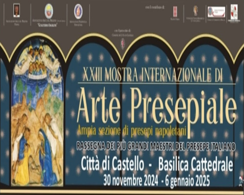playbill Mostra Internazionale di Arte Presepiale 2025 - Città di Castello