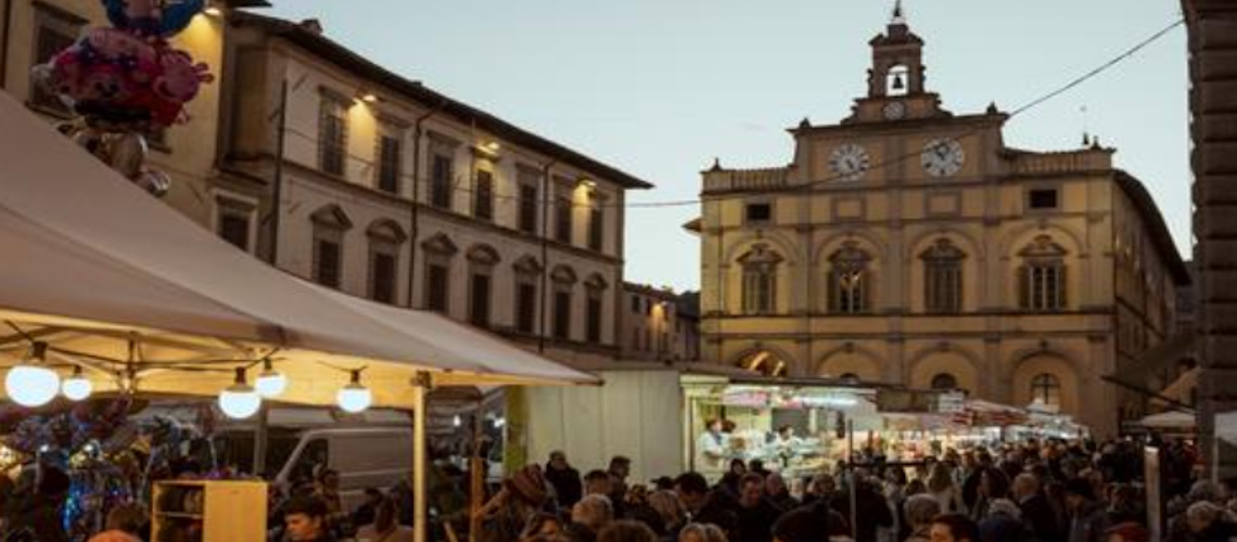 detail of the San Florido Fairs in the historic centre of Città di Castello - Città di Castello
