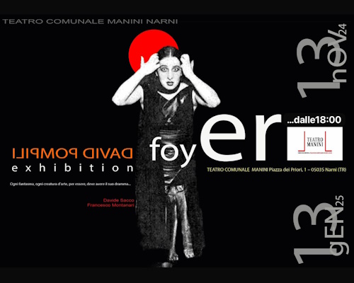 playbill Foyer - Exhibition David Pompili - Narni