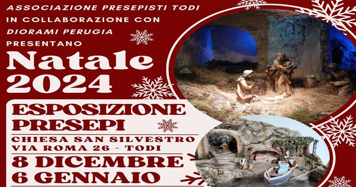 playbill  Natale 2024 - Esposizione Presepi a Todi - Todi