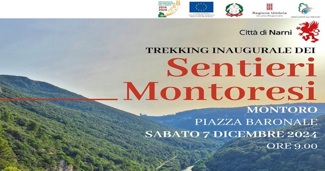 playbill Inaugural trek of the Sentieri Montoresi - Narni
