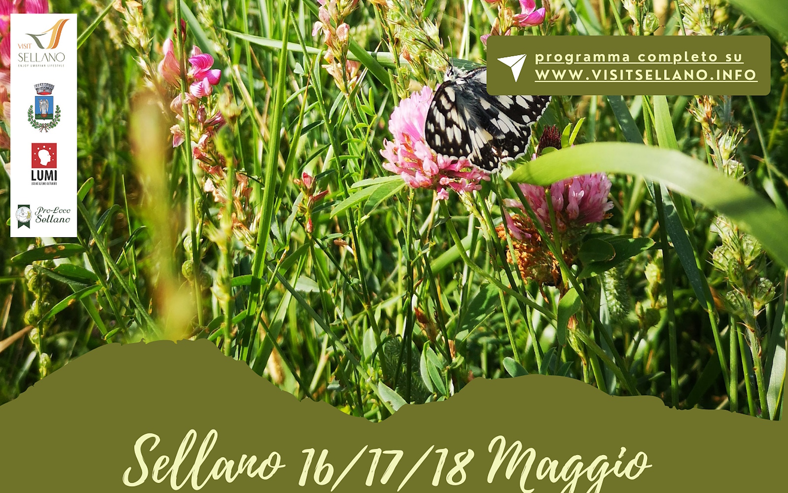 Poster for the Festa delle Erbe Dimenticate in Sellano