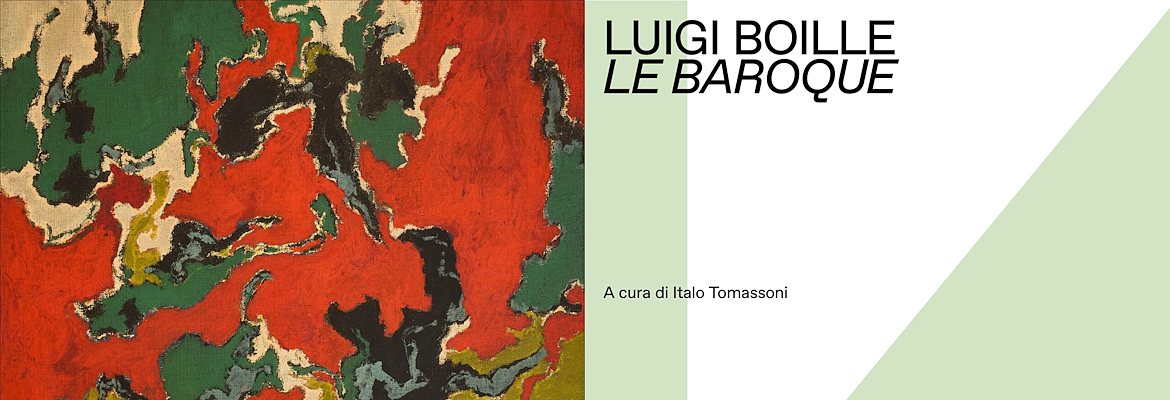 Poster for the exhibition “Luigi Boille: Le Baroque” in Foligno