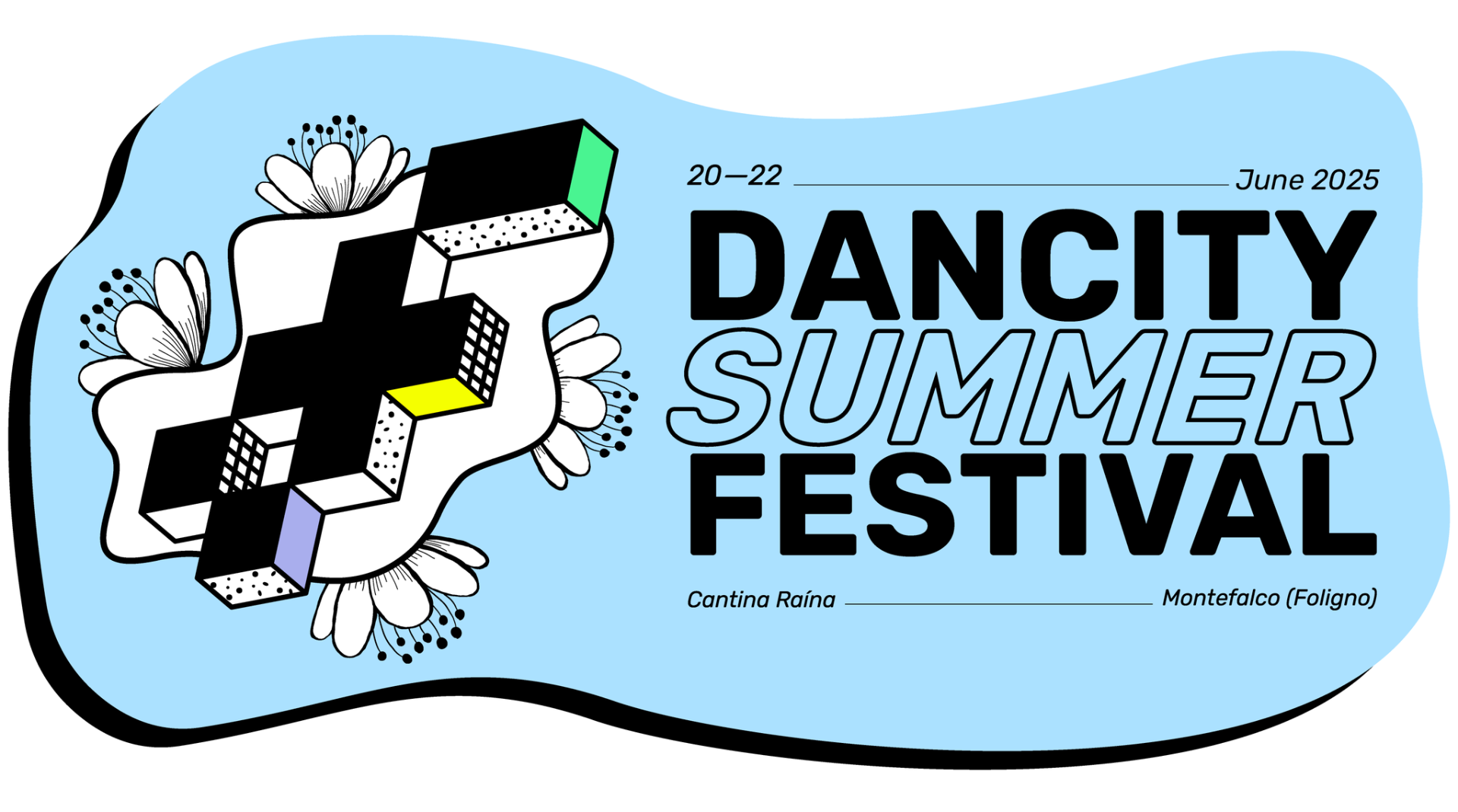 Banner of Dancity Festival in Montefalco