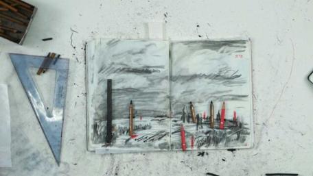 Picture from the exhibition Pensieri Fuggitivi in Spoleto