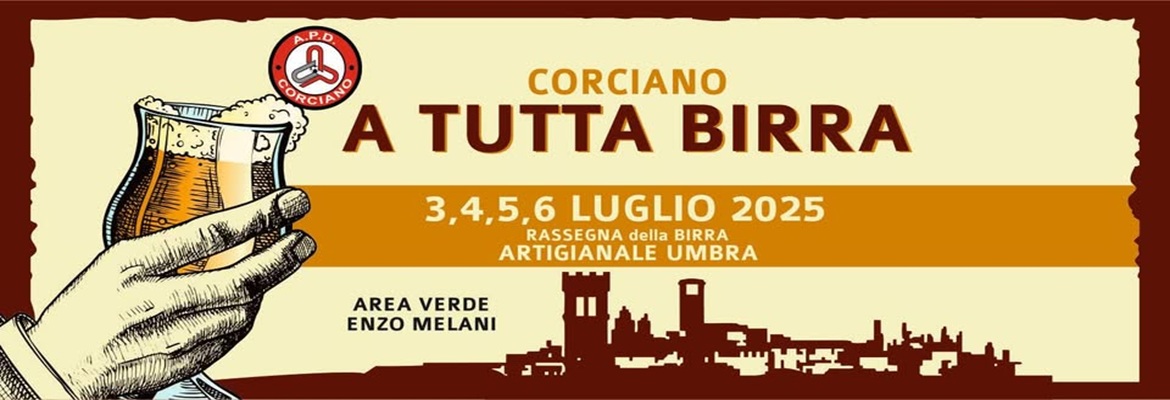 Event poster featuring an illustration of a beer glass