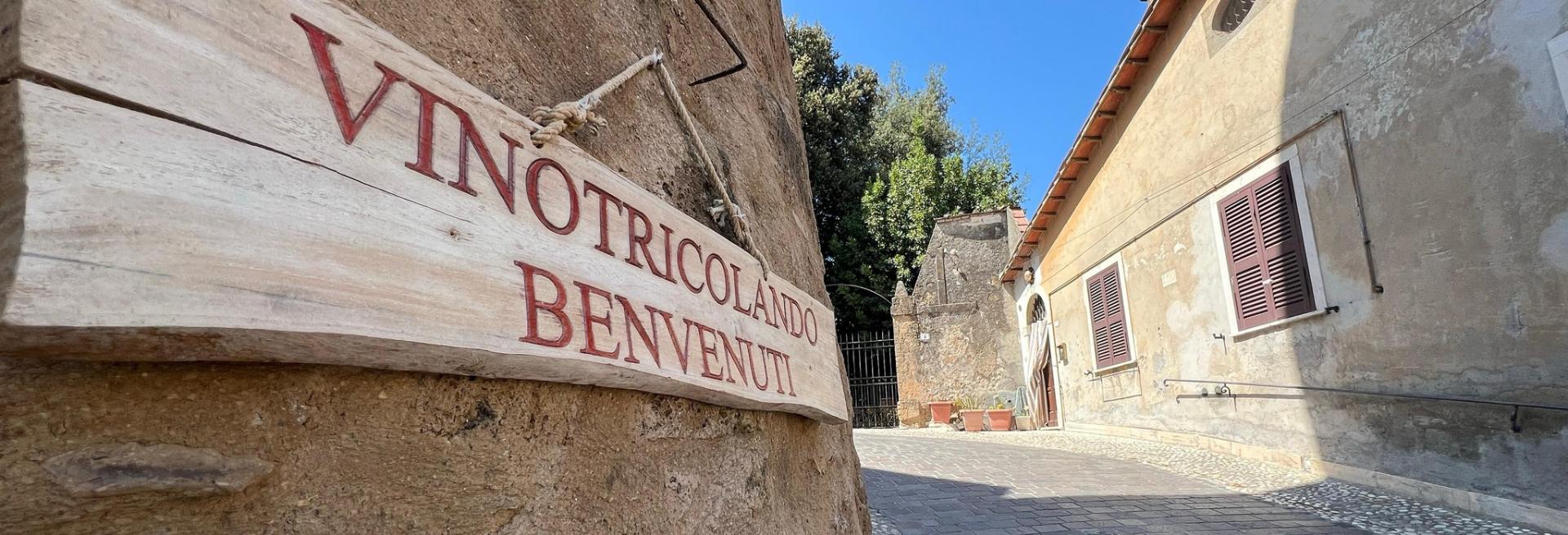 Welcome sign to VinOtricolando