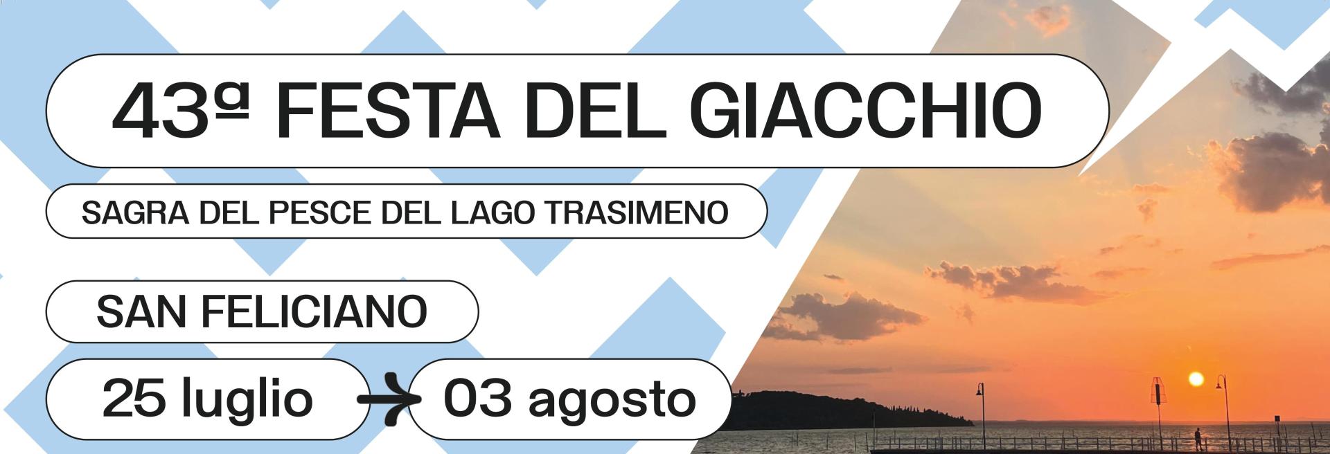 Event poster with a sunset over Lake Trasimeno in the background