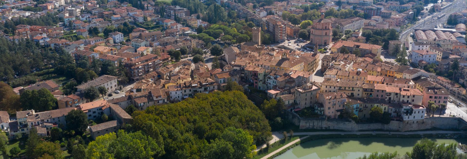 Aerial photograph of Umbertide
