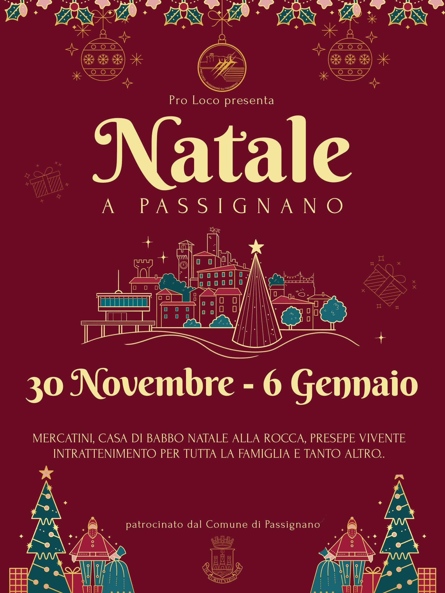 playbill Christmas in Passignano sul Trasimeno - Passignano sul Trasimeno