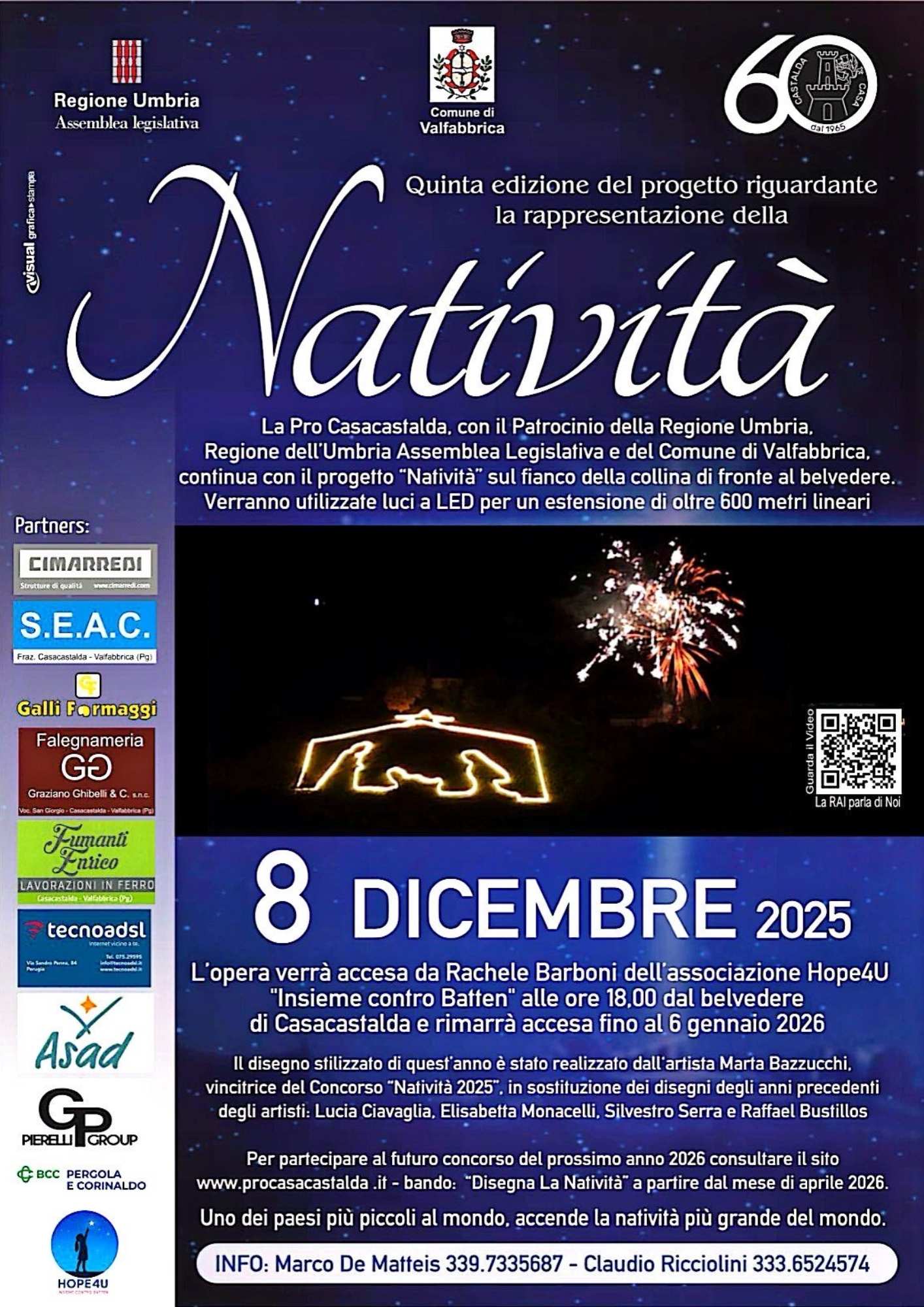 playbill Natività a Casacastalda 2025 - Valfabbrica