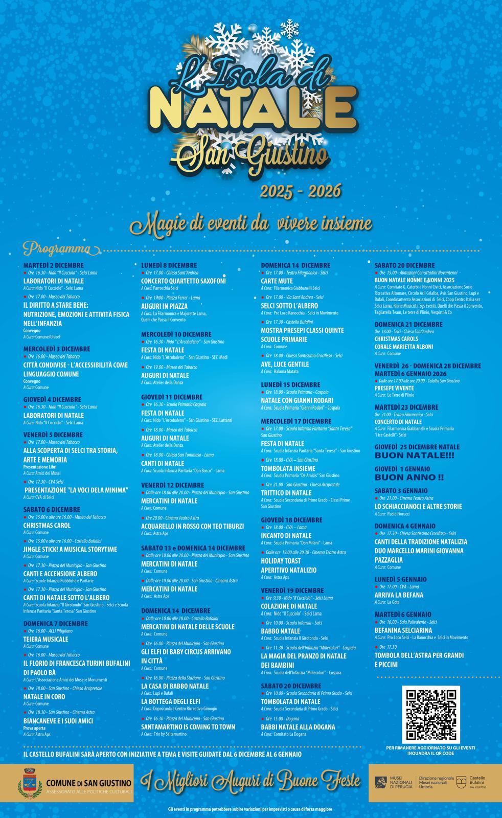 poster isola di natale a san giustino 2025