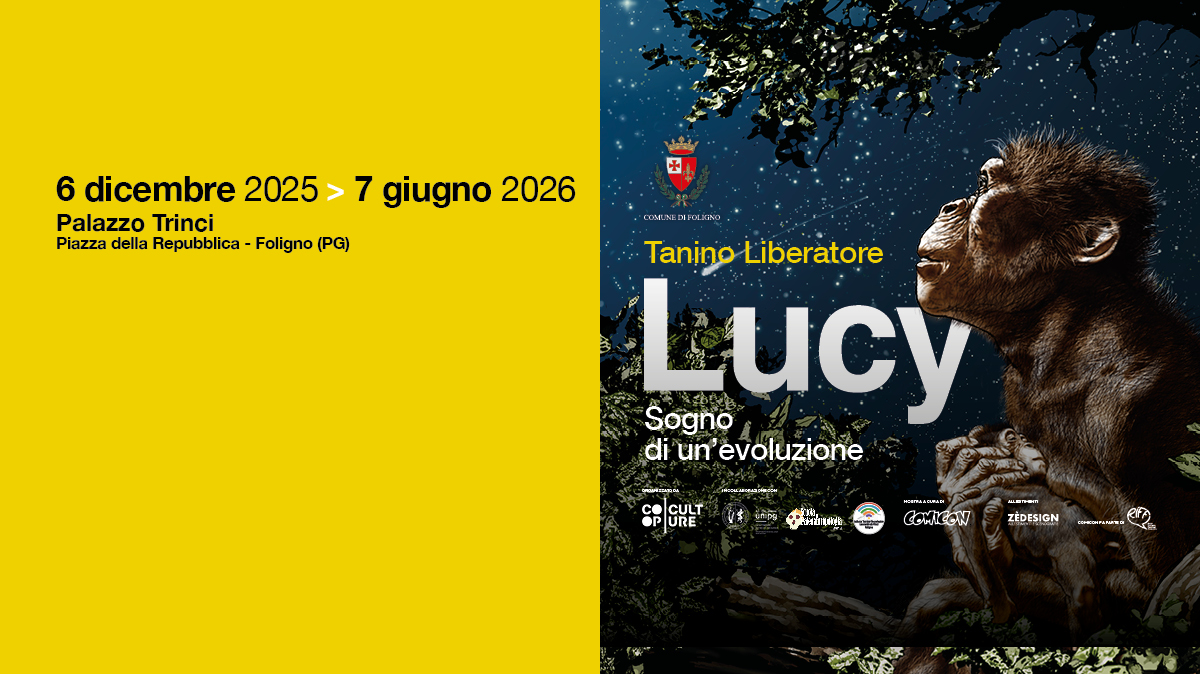 Plakat Lucy. Sogno di un'evoluzione in Foligno