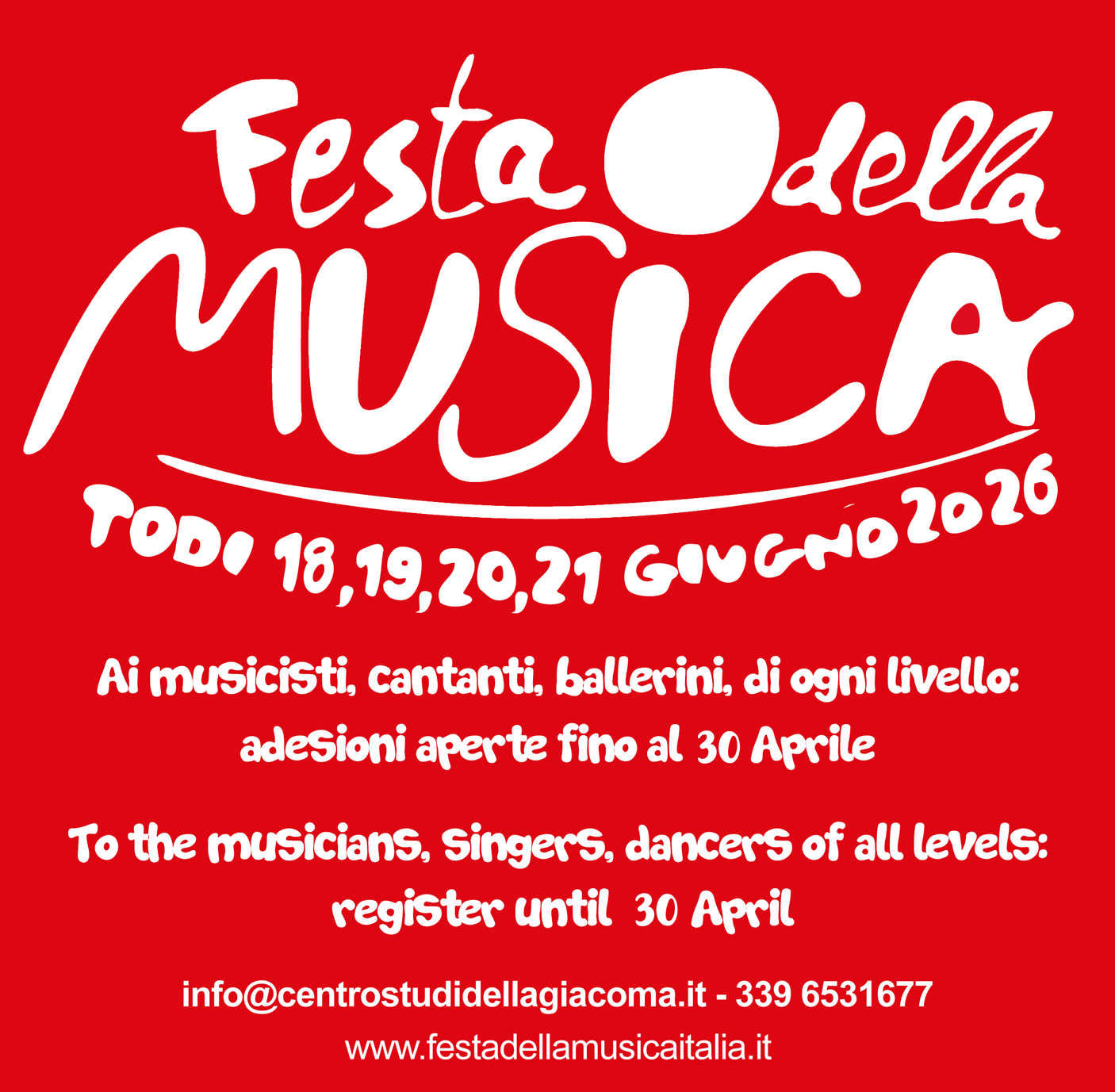 poster festival dell musica 2026