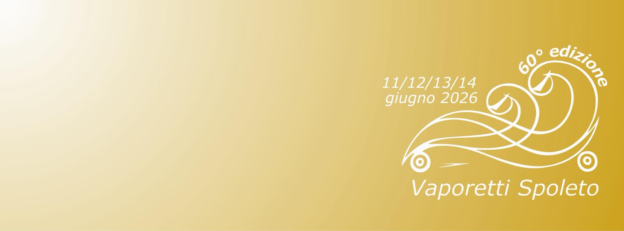 Poster corsa dei vaporetti 2026 in Spoleto