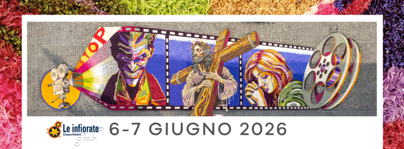 Poster for the 2026 Infiorate di Spello in Spello