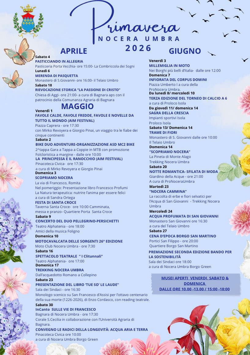 poster primavera a nocera umbra