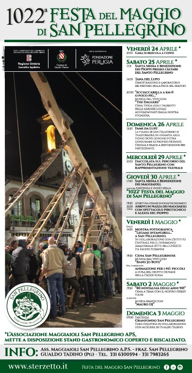 Poster of Festa del maggio di San pellegrino 2026 in Gualdo Tadino
