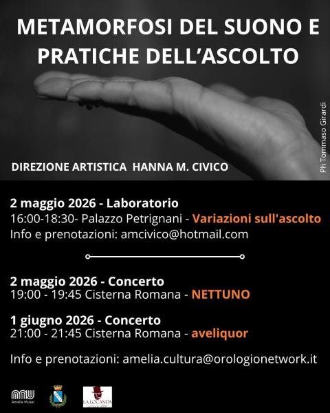 poster metamorfosi del suono 2026