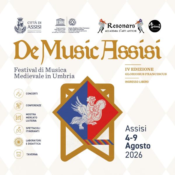 Locandina di DeMusicAssisi 2026 ad Assisi