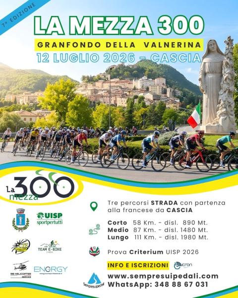 Locandina de La Mezza 300 a Cascia