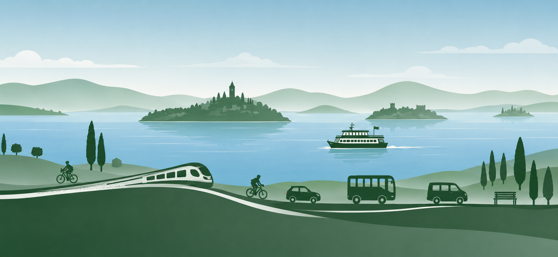 Titolo: Lake Trasimeno Ferry Service
